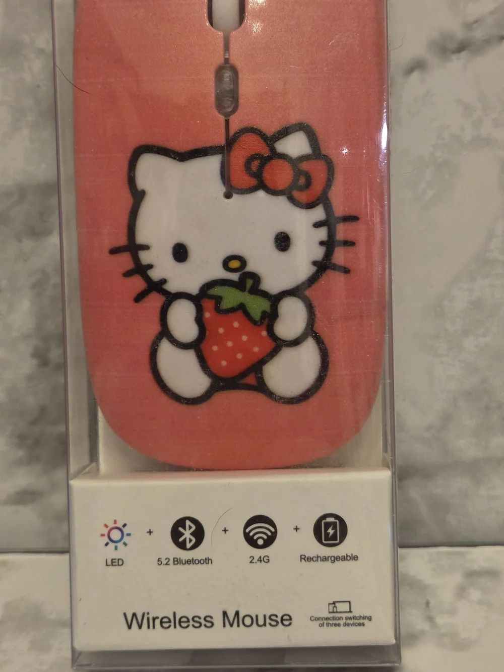 Hello Kitty Pink Strawberry Wireless Mouse